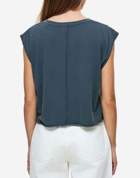 DIRTY LAUNDRY BOXY T-SHIRT WITH SLEEVE DETAIL