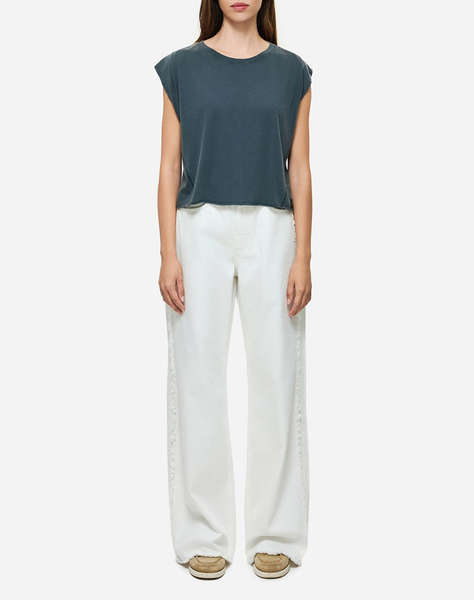 DIRTY LAUNDRY BOXY T-SHIRT WITH SLEEVE DETAIL