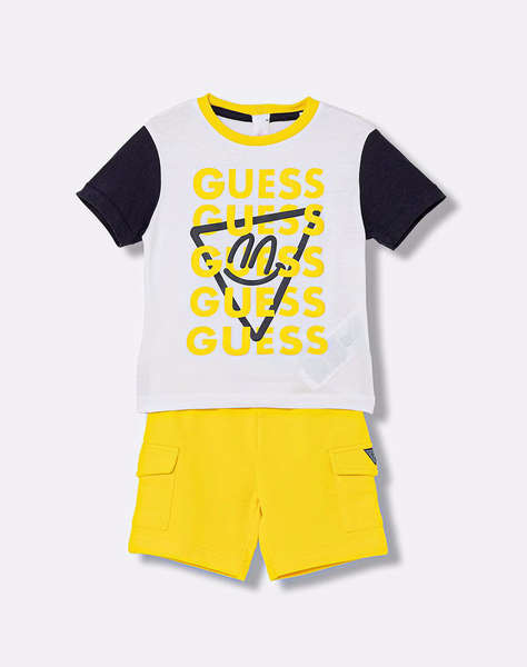 GUESS SET SS T-SHIRT + CARGO SHORTS ДЕТСКИ КОМПЛЕКТ BOY