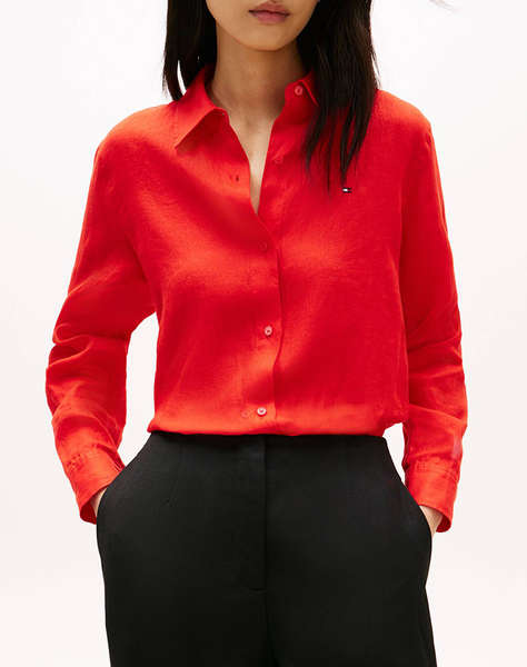 TOMMY HILFIGER ESS LINEN RELAXED SHIRT