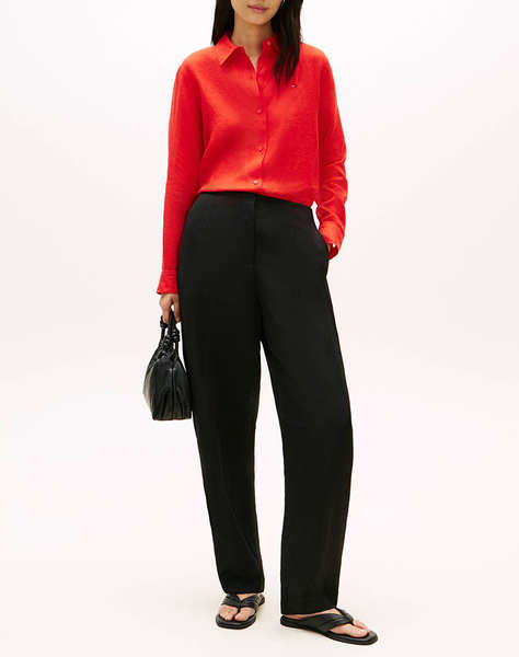 TOMMY HILFIGER ESS LINEN RELAXED SHIRT