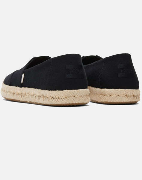 TOMS BLK REC SLUBBY WM ALROPE ESP