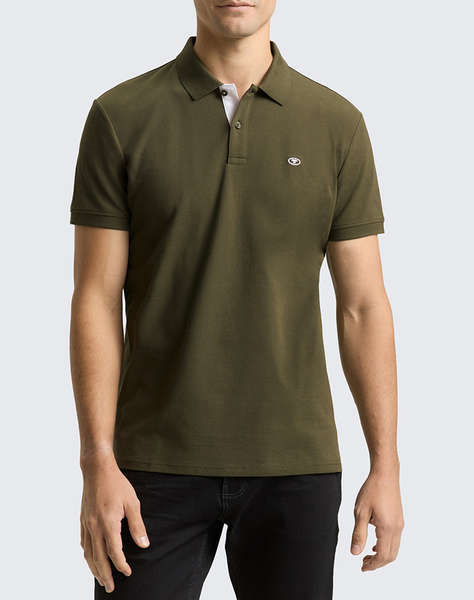 TOM TAILOR BASIC POLO WITH CONTRA МЪЖКА БЛУЗА