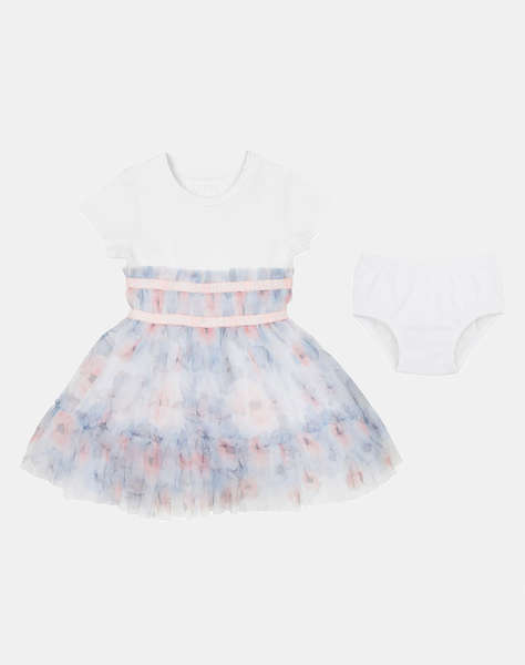 GUESS SET MIXED FABRIC DRESS+PANTIES ДЕТСКИА РОКЛЯ GIRL