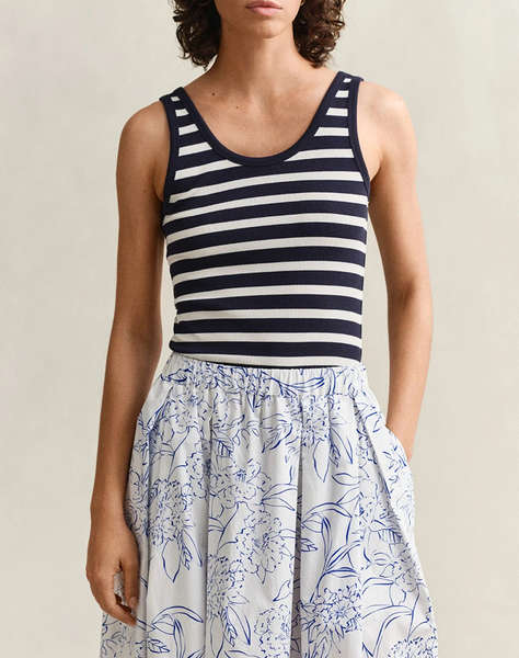 GANT БЛУЗА ΧΜ STRIPED RIBBED TANK TOP