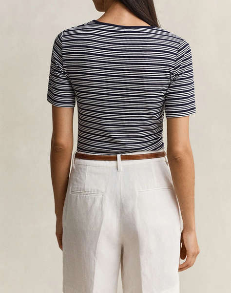 GANT БЛУЗА SLIM RIBBED SS HENLEY TOP