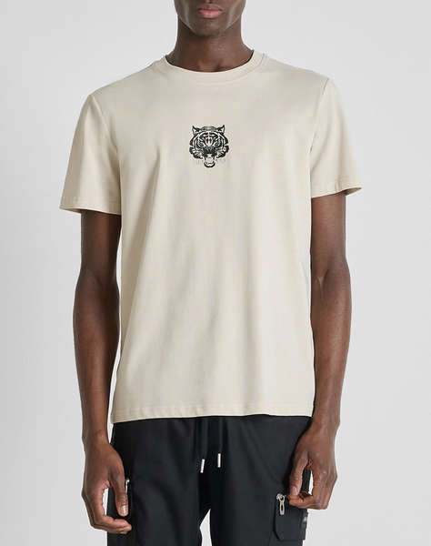 ANTONY MORATO PRE MMKS02608FA100258 T-SHIRT REGULAR FIT IN JERSEY COTTON FABRIC WITH TIGER PRINT МЪЖКА БЛУЗА