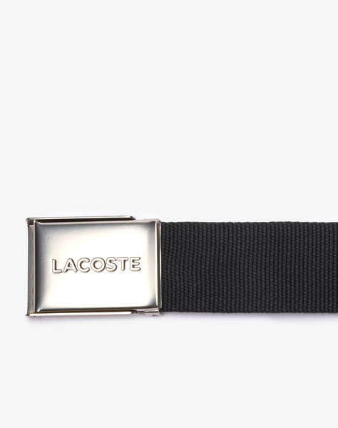 LACOSTE MEN''S BELT 40mm WOVEN STRAP IN KIT
