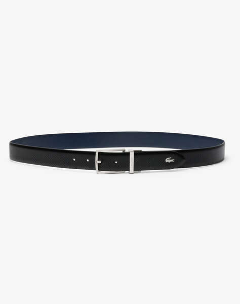 LACOSTE MEN''S BELT 35 PUNCH/PLAIN LEATHER