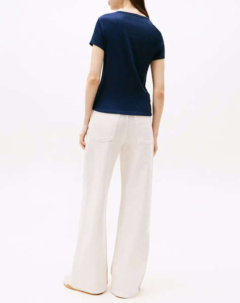 TOMMY JEANS TJW SLIM ESSENTIAL RIB SS EXT