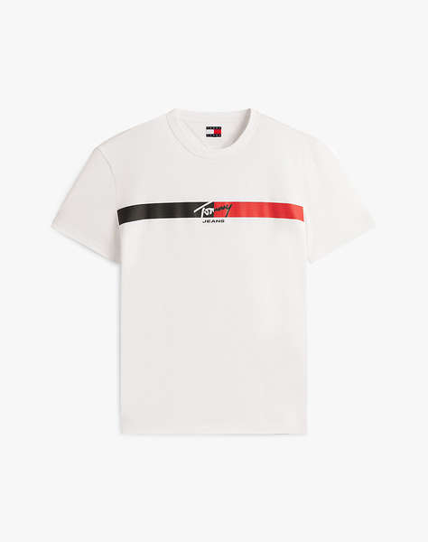 TOMMY JEANS TJM REG SIGNATURE STRIPE T EXT
