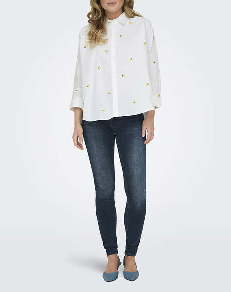 ONLY ONLNEW LINA GRACE LS EMB SHIRT NOOS WVN