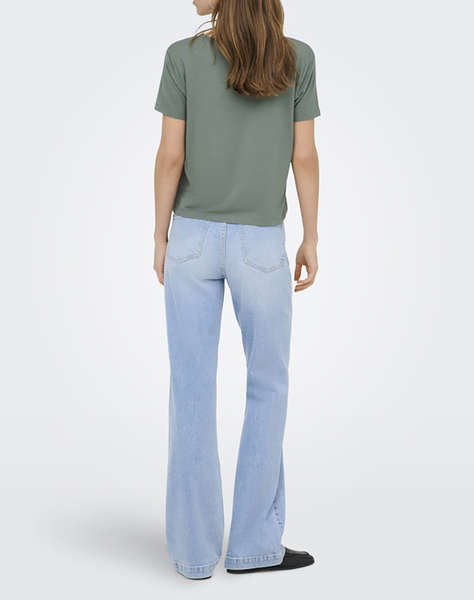 ONLY ONLRILLA S/S V-NECK LACE TOP JRS