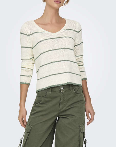 ONLY ONLGEENA L/S V-NECK KNT NOOS