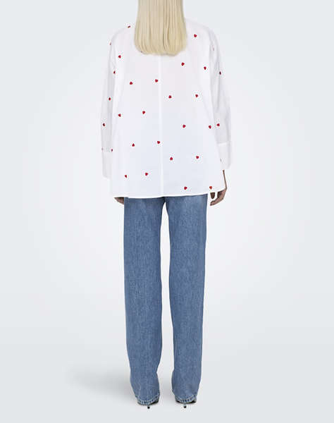 ONLY ONLNEW LINA GRACE LS EMB SHIRT NOOS WVN