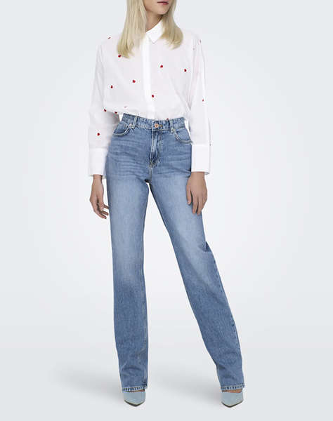 ONLY ONLNEW LINA GRACE LS EMB SHIRT NOOS WVN