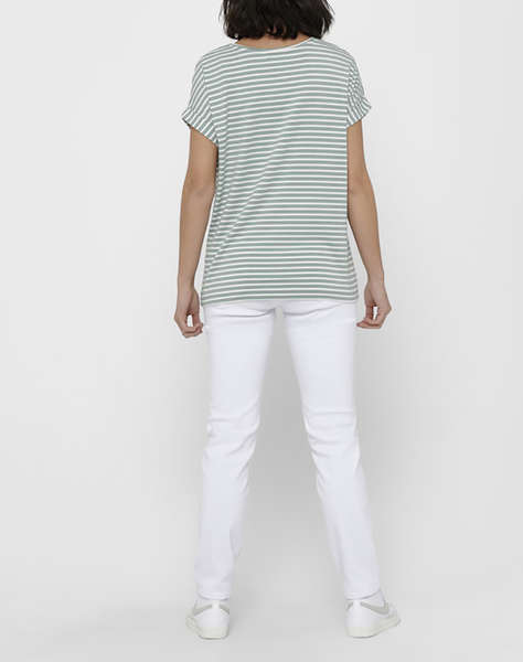 ONLY ONLMOSTER STRIPE S/S O-NECK TOP JRS NOOS