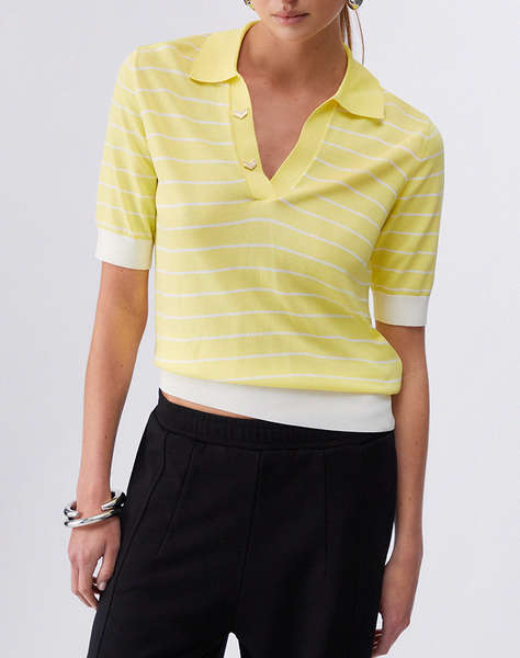 LIU JO SPORT_TA6M21_ECS MAGLIA CHIUSA M/C ДАМСКИ ТОП