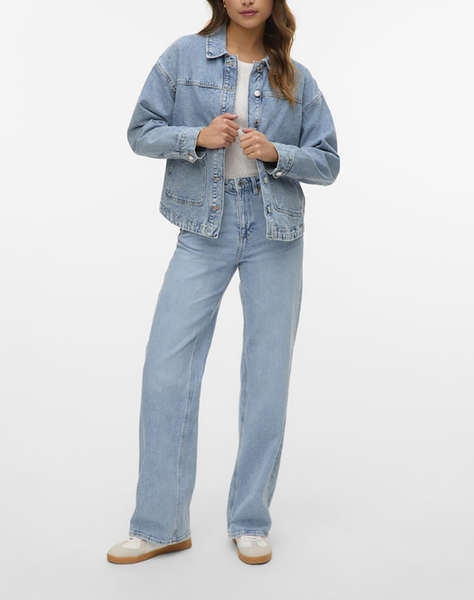 VERO MODA VMJAMIE LS DENIM SHACKET MIX GA NOOS