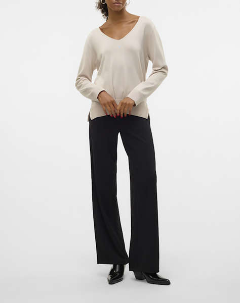 VERO MODA VMSILJE LS V-NECK PULLOVER GA NOOS