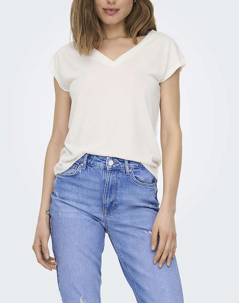 ONLY ONLFREE S/S MOD.V-NECK TOP JRS NOOS