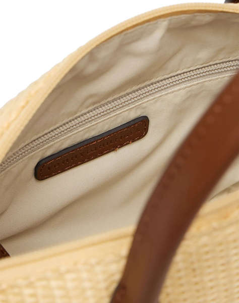 TOMMY HILFIGER POPETTE MINI TOTE RAFFIA
