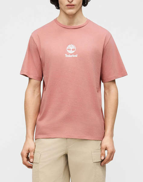 TIMBERLAND Print Stack Logo Short Sleeve Tee