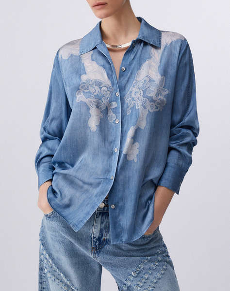 LIU JO DENIM_UA6C12_CAMICIA DIGITAL ДАМСКА РИЗА