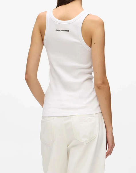 KARL LAGERFELD JEANS IKON RIBBED TANK TOP