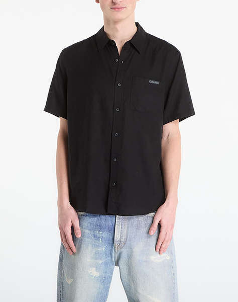 CALVIN KLEIN JEANS SS SOLID CAUSAL LINEN CLASSIC SH
