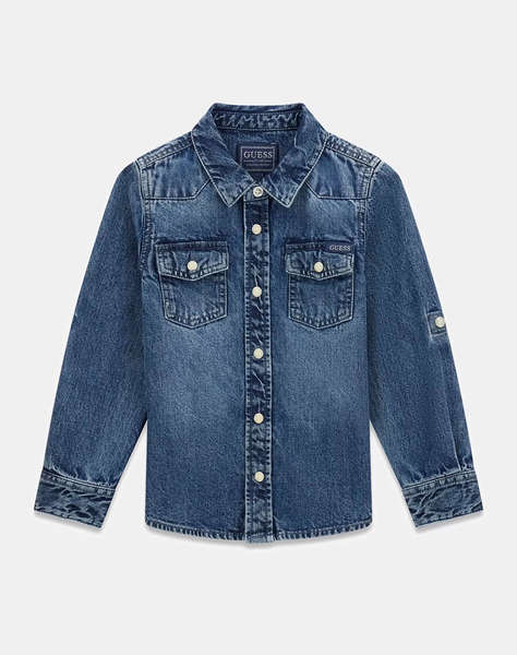 GUESS KIDS DENIM ADJ. LS SHIRT РИЗА CHILDREN BOY