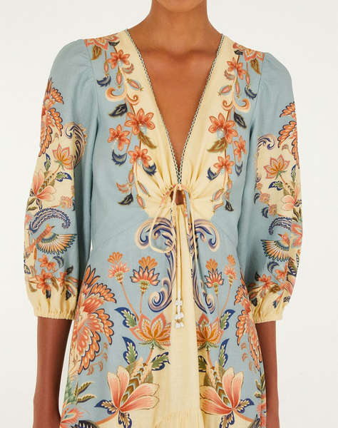 FARM RIO BOHO BEAUTY BUTTER MAXI DRESS-BOHO BEAUTY BUTTER