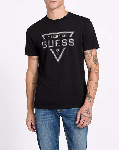 GUESS SS BSC PAINTED TRIANGLE TEE МЪЖКА ТЕНИСКА
