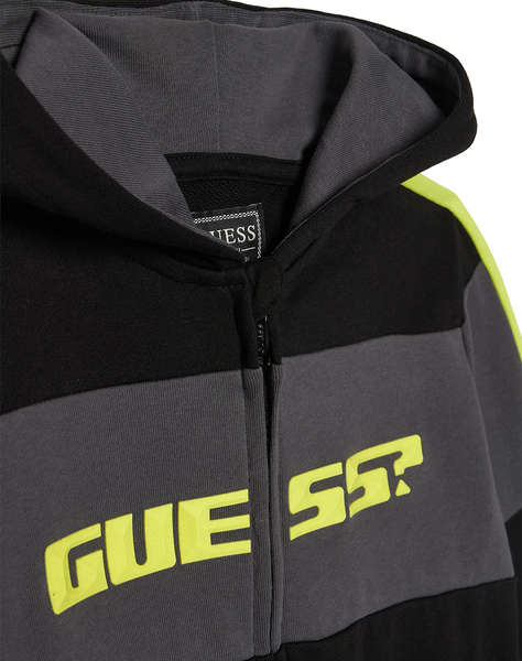 GUESS KIDS LS HOODED ACTIVE TOP W/ZIP CHILDREN''S SWEATSHIRT BOY