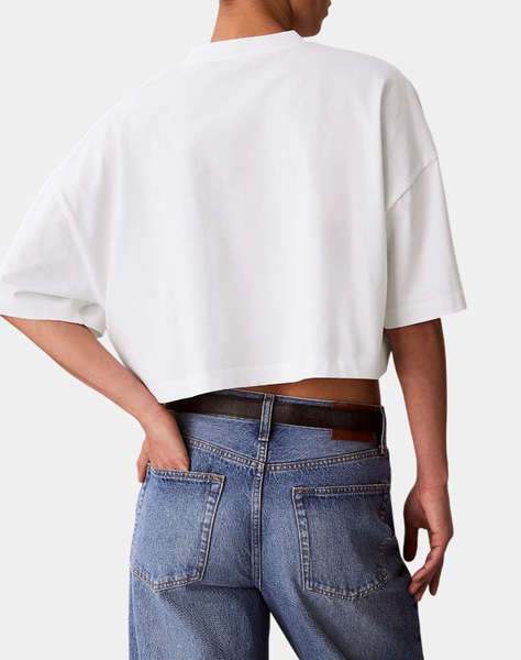 CALVIN KLEIN JEANS SS CROPPED BOXY HERITAGE CREST L