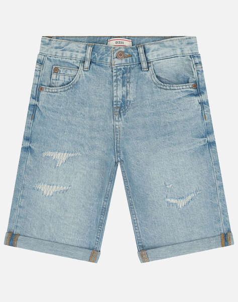 GUESS KIDS DENIM LINEN SHORTS ДЕТСКИ ШОРТИ BOY