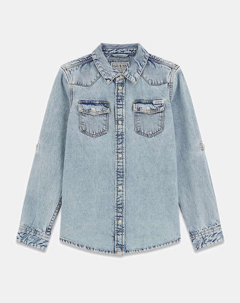 GUESS DENIM ADJ. LS SHIRT РИЗА CHILDREN BOY
