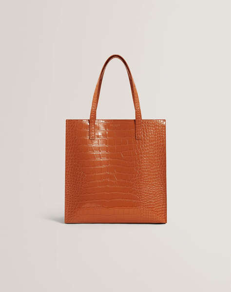 TED BAKER WENELLA Croc Effect Large Icon Bag