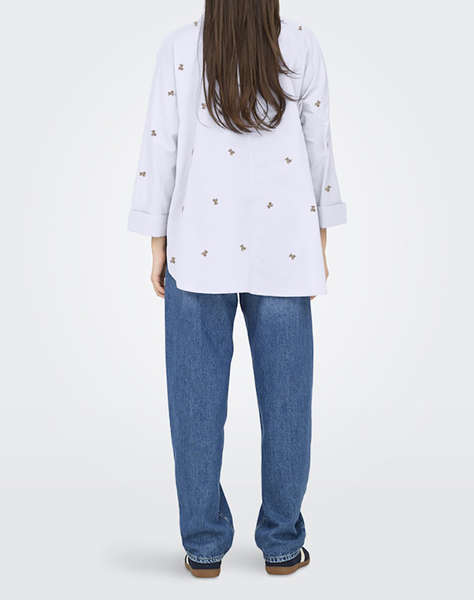 ONLY ONLNEW LINA GRACE LS EMB SHIRT NOOS WVN