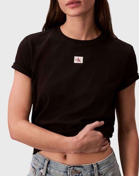 CALVIN KLEIN JEANS SS WOVEN LABEL CLASSIC FIT TEE