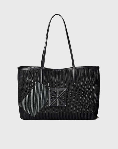 CALVIN KLEIN JEANS EMBLEM MESH TOTE