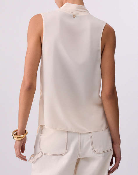 LIU JO BLACK_CA6C34_TOP SCOLLO A V ЖЕНСКА БЛУЗА