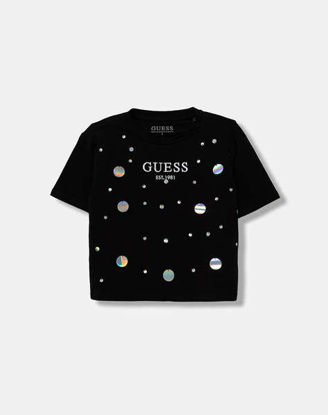 GUESS KIDS MIDI SEQUINS SS T-SHIRT ДЕТСКА БЛУЗА GIRL