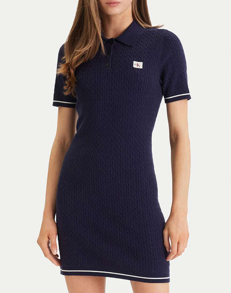CALVIN KLEIN JEANS MICROCABLE MINI DRESS