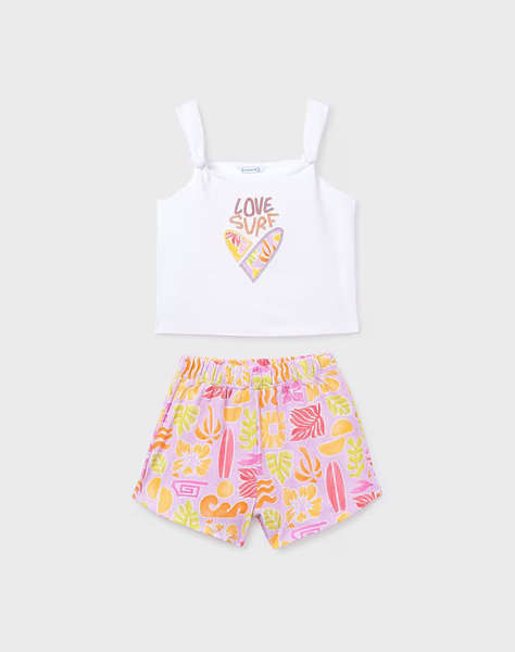 MAYORAL PRINTED SHORTS SET