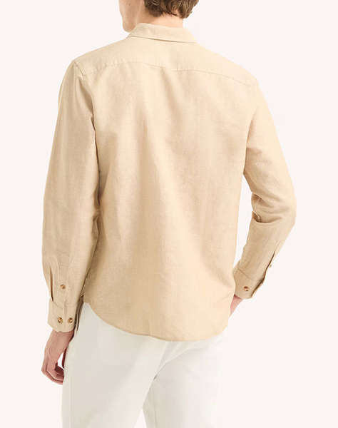 NAUTICA РИЗА ΜΜ L/S LINEN SOLID FCA