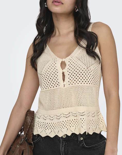 ONLY ONLLISON SL PEPLUM TOP KNT