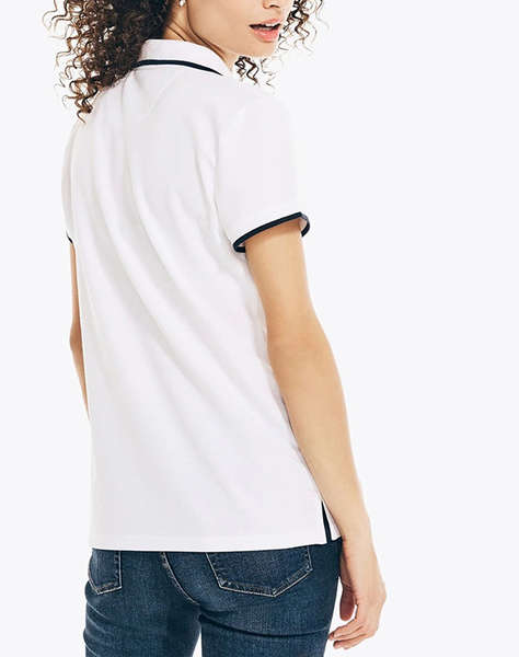 NAUTICA BLOUSE POLO ΚΜ S/S TIPPED SPLIT NECK OCEAN POLO