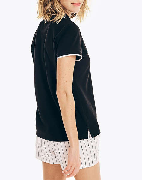 NAUTICA BLOUSE POLO ΚΜ S/S TIPPED SPLIT NECK OCEAN POLO