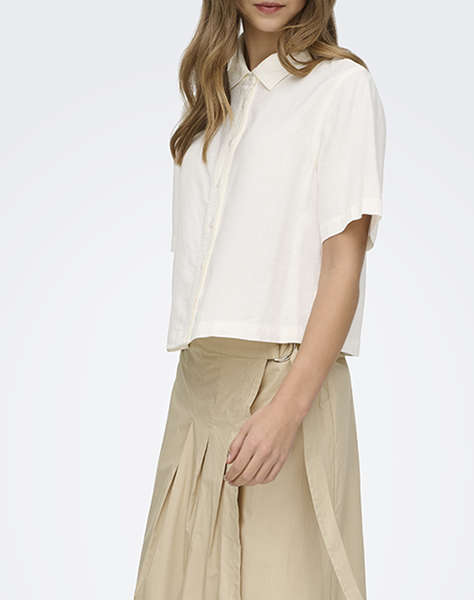 ONLY ONLGOA S/S LINEN BL SHIRT CC PNT